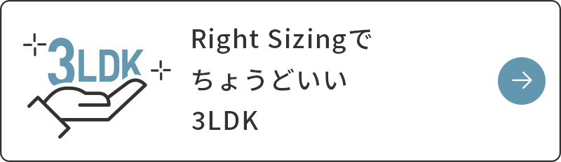 どんな暮らし方にも対応できる50㎡台・3LDK