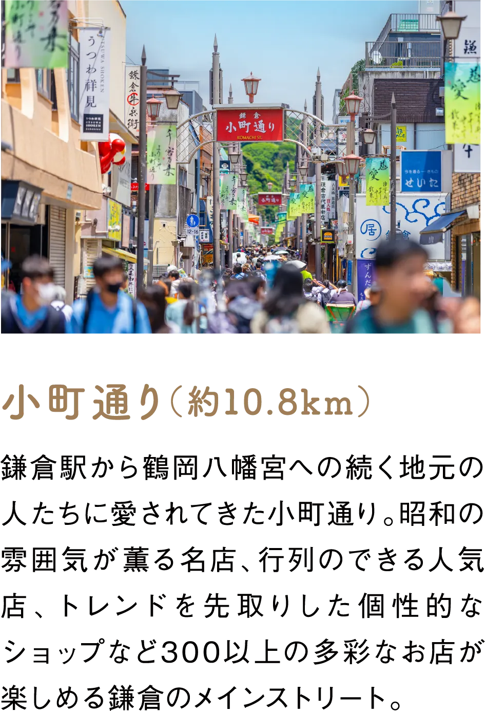小町通り（約10.8km）