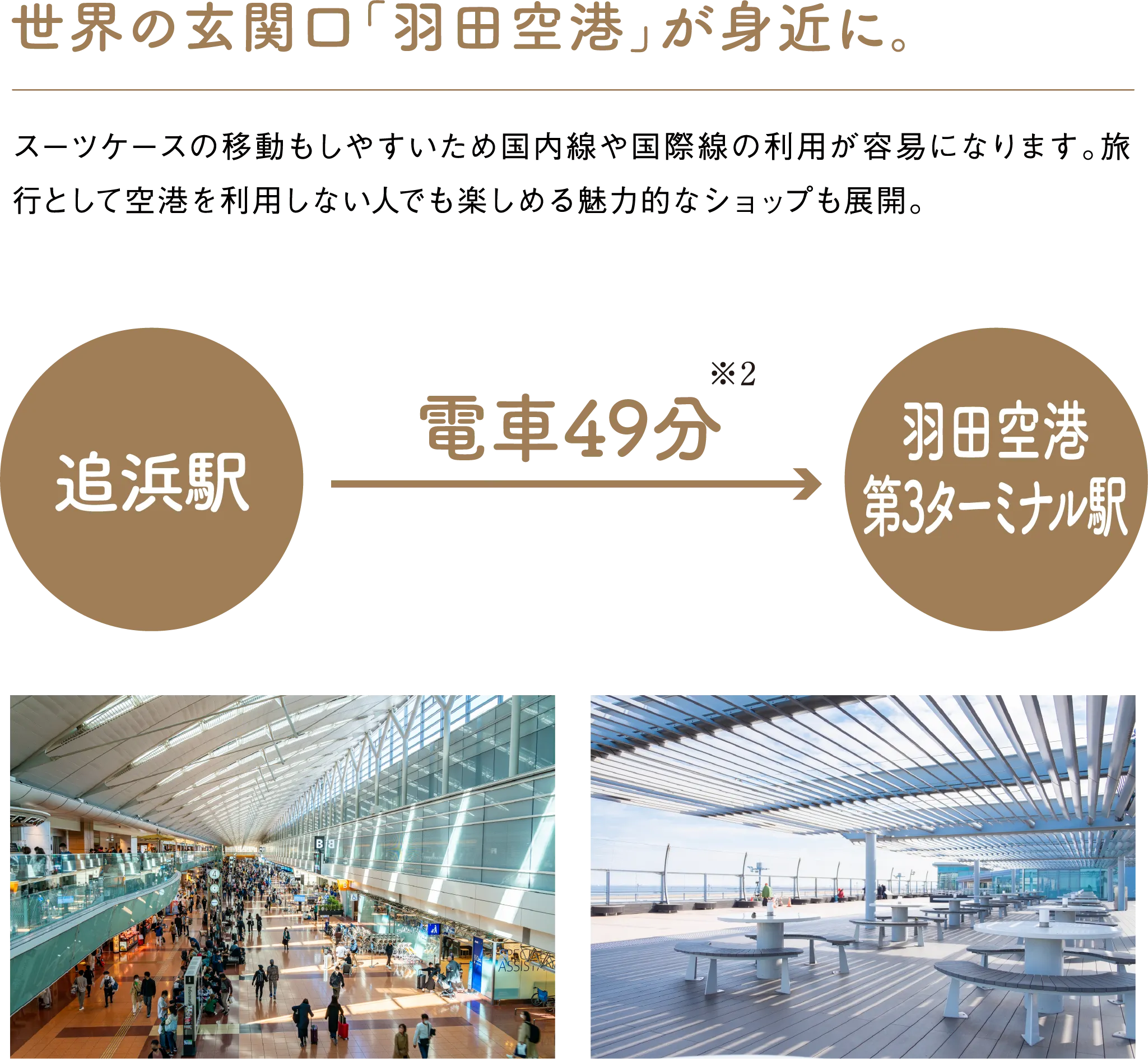 世界の玄関口「羽田空港」が身近に。