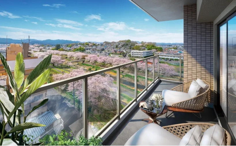 バルコニー完成予想図