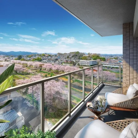 バルコニー完成予想図