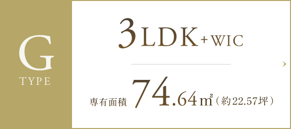 G-type 3LDK+wic