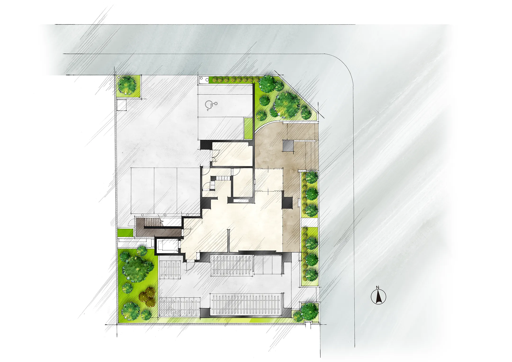 敷地配置イメージイラスト